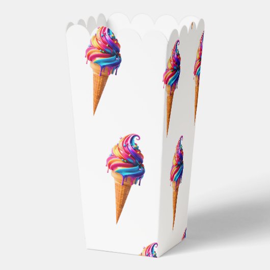 SlipperyJoe's levendige ijskegel food classic Bedankdoosjes (Achterkant)