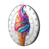 SlipperyJoe's levendige ijskegel food classic Dartbord (Voorkant Rechts)