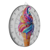 SlipperyJoe's levendige ijskegel food classic Dartbord (Voorkant Links)