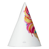 SlipperyJoe's levendige ijskegel food classic Feesthoedjes (Links)