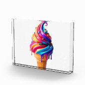 SlipperyJoe's levendige ijskegel food classic Fotoblokken (Rechts)