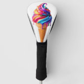 SlipperyJoe's levendige ijskegel food classic Golfheadcover (Voorkant)