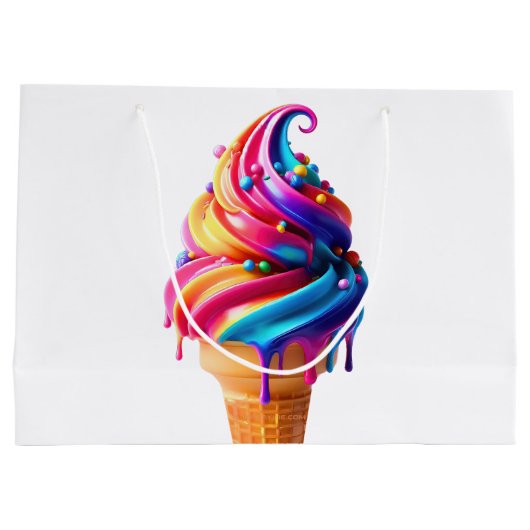 SlipperyJoe's levendige ijskegel food classic Groot Cadeauzakje (Achterkant)