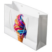 SlipperyJoe's levendige ijskegel food classic Groot Cadeauzakje (Voorkant Gekanteld)