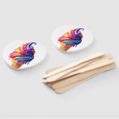 SlipperyJoe's levendige ijskegel food classic Handwaaier (Niet-gemonteerd)