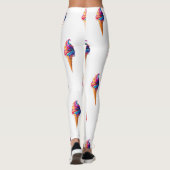 SlipperyJoe's levendige ijskegel food classic Leggings (Achterkant)
