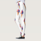 SlipperyJoe's levendige ijskegel food classic Leggings (Links)