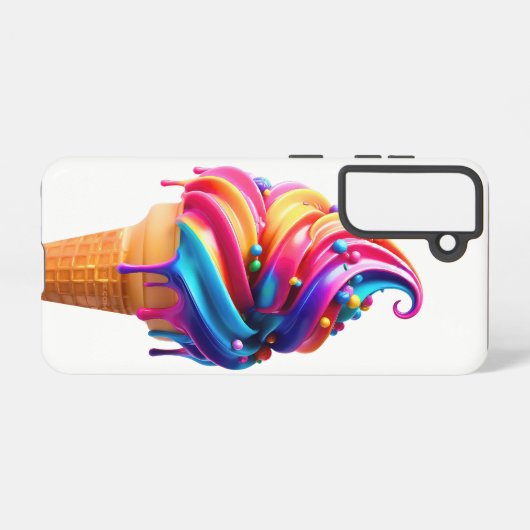 SlipperyJoe's levendige ijskegel food classic Samsung Galaxy Hoesje (Achterkant horizontaal)