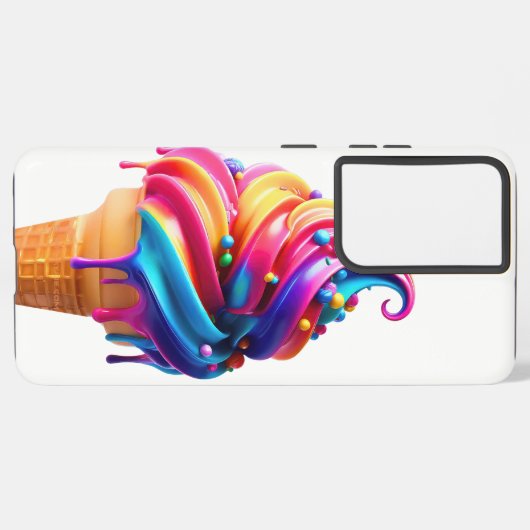 SlipperyJoe's levendige ijskegel food classic Samsung Galaxy Hoesje (Achterkant horizontaal)