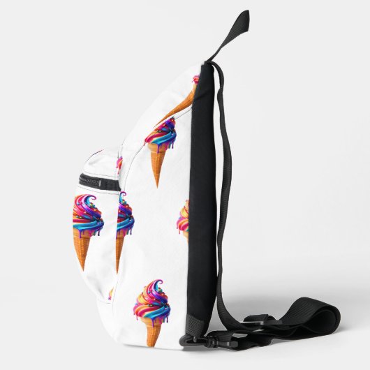 SlipperyJoe's levendige ijskegel food classic Sling Bag (Rechts)