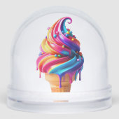 SlipperyJoe's levendige ijskegel food classic Sneeuwbol (Voorkant)