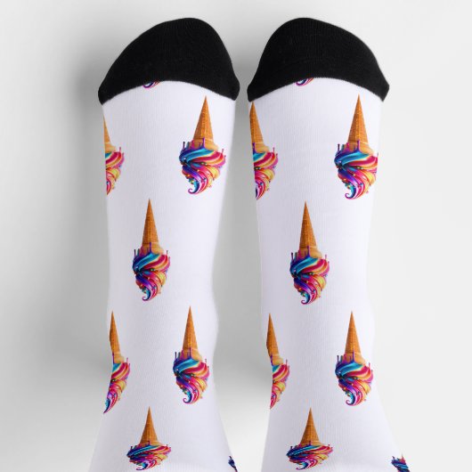 SlipperyJoe's levendige ijskegel food classic Sokken (Top)