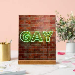 SlipperyJoe's levendige neonhomobord groene bakste Acryl Bord