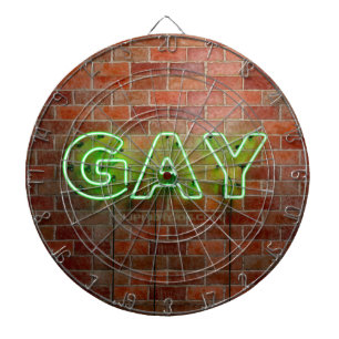 SlipperyJoe's levendige neonhomobord groene bakste Dartbord