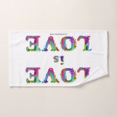 SlipperyJoe's liefde is liefde spuitverf gay pride Bad Handdoek (Handdoek)