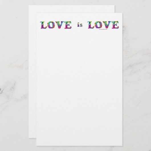 SlipperyJoe's liefde is liefde spuitverf gay pride Briefpapier (Voorkant / Achterkant)