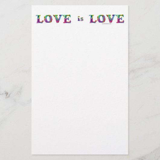 SlipperyJoe's liefde is liefde spuitverf gay pride Briefpapier (Voorkant)