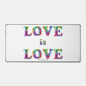 SlipperyJoe's liefde is liefde spuitverf gay pride Bureaumat (Voorkant)