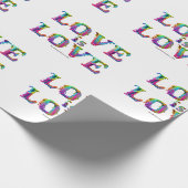 SlipperyJoe's liefde is liefde spuitverf gay pride Cadeaupapier (Hoek)