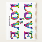 SlipperyJoe's liefde is liefde spuitverf gay pride Planner (Achterkant)