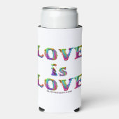 SlipperyJoe's liefde is liefde spuitverf gay pride Seltzer Blikjeskoeler (Seltzer Voorkant)