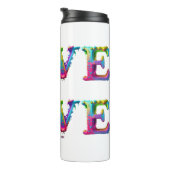 SlipperyJoe's liefde is liefde spuitverf gay pride Thermosbeker (Geroteerd rechts)