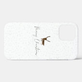 SlipperyJoe's lijnkunst silhouet rendier minimaal Case-Mate iPhone Case (Achterkant (horizontaal))