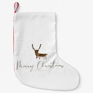 SlipperyJoe's lijnkunst silhouet rendier minimaal Kleine Kerstsok