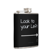 SlipperyJoe's look links grappig grimmig wit pijlt Heupfles (Rechts)