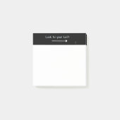 SlipperyJoe's look links grappig grimmig wit pijlt Post-it® Notes (Voorkant)