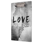 SlipperyJoe's Love heeft geen kleur zwart-wit geze Klembord (Links)