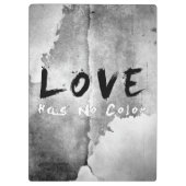 SlipperyJoe's Love heeft geen kleur zwart-wit geze Klembord (Achterkant)