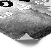 SlipperyJoe's Love heeft geen kleur zwart-wit geze Poster (Hoek)