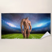 SlipperyJoe's Man maakt een afscheiding van overhe Strandlaken (Voorkant)