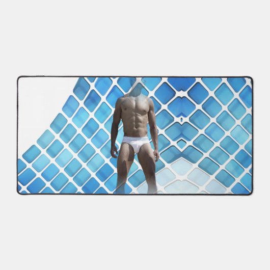 SlipperyJoe's Man ondergoed 6-pak borstkas mannetj Bureaumat (Voorkant)