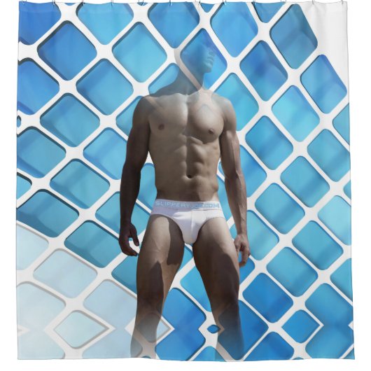 SlipperyJoe's Man ondergoed 6-pak borstkas mannetj Douchegordijn (Voorkant)