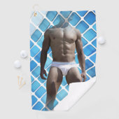 SlipperyJoe's Man ondergoed 6-pak borstkas mannetj Golfhanddoek (Insitu)