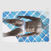 SlipperyJoe's Man ondergoed 6-pak borstkas mannetj Golfhanddoek (Horizontaal)