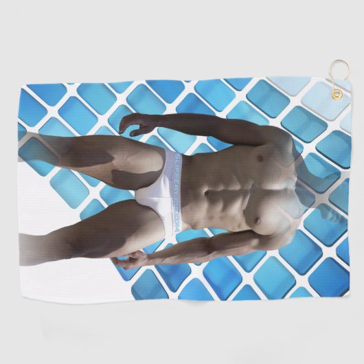 SlipperyJoe's Man ondergoed 6-pak borstkas mannetj Golfhanddoek (Horizontaal)