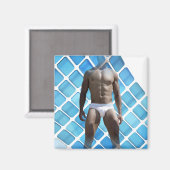 SlipperyJoe's Man ondergoed 6-pak borstkas mannetj Magneet (Voorkant / Achterkant)