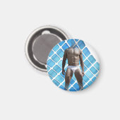 SlipperyJoe's Man ondergoed 6-pak borstkas mannetj Magneet (Voorkant / Achterkant)