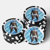 SlipperyJoe's Man ondergoed 6-pak borstkas mannetj Poker Chips (Opstapeling)