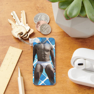 SlipperyJoe's Man ondergoed 6-pak borstkas mannetj Sleutelhanger