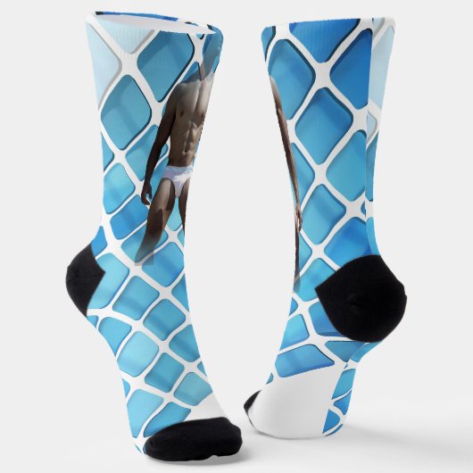 SlipperyJoe's Man ondergoed 6-pak borstkas mannetj Sokken (Gebogen)