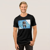 SlipperyJoe's Man ondergoed 6-pak borstkas mannetj Tri-Blend Shirt (Voorkant volledig)