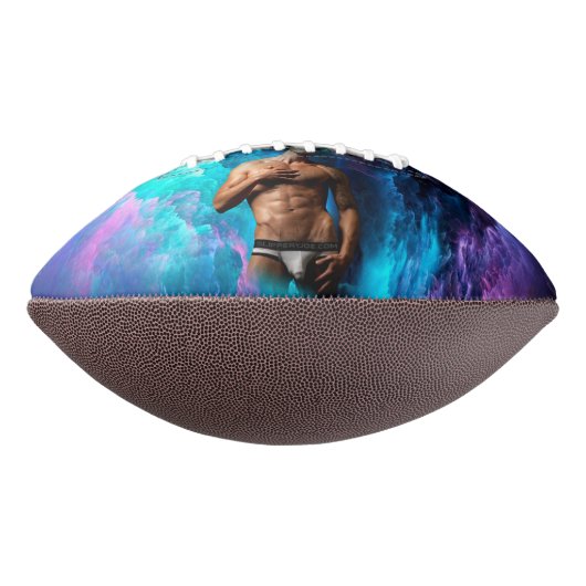 SlipperyJoe's Man ondergoed piek paars blauw American Football (Gedraaid 270)