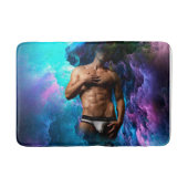 SlipperyJoe's Man ondergoed piek paars blauw Badmat (Voorkant)