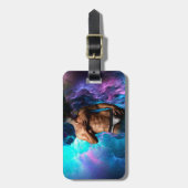 SlipperyJoe's Man ondergoed piek paars blauw Bagagelabel (Voorkant verticaal)