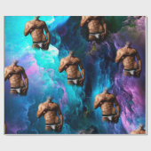 SlipperyJoe's Man ondergoed piek paars blauw Cadeaupapier (Vlak)