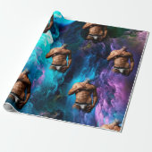 SlipperyJoe's Man ondergoed piek paars blauw Cadeaupapier (Uitgerold)